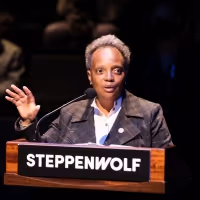 Photos: Governor JB Pritzker and Mayor Lori Lightfoot at Liz and Eric Lefkofsky Arts…