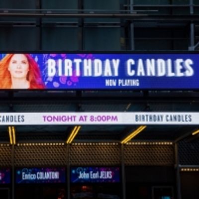 Up on the Marquee: BIRTHDAY CANDLES, Starring Debra Messing