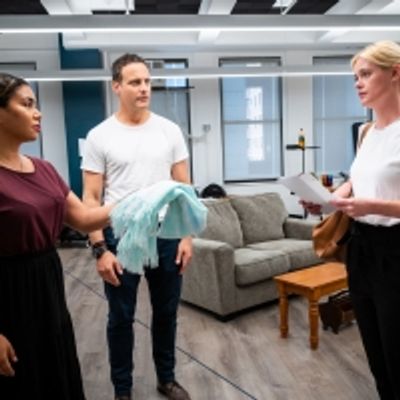 Photos: See Dominic Fumusa, Abigail Hawk &amp; Jessica Pimentel in Rehearsals for the World Premiere of JASPER