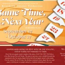 SAME TIME, NEXT YEAR Comes to Riverbank Theatre