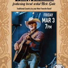 Eli Mosley Band and Nick Gale Come to the WYO Next Month