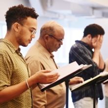 Photos: Roger Q. Mason Presents WAITING FOR A WAKE Reading With Page 73 At Open Jar S