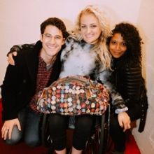 Photo Flash: Darren Criss and Lena Hall Stop By OKLAHOMA! On Broadway