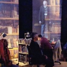 Theatre Passe Muraille Transforms Into A Library For The Multi-screen Installation MI