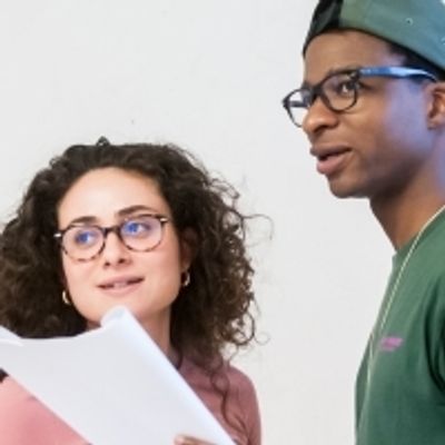Photo Flash: In Rehearsal with Yasmin Paige and Simon Manyonda for ACTUALLY