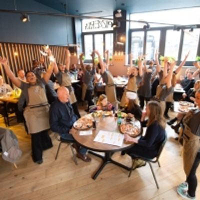 Photo Flash: WAITRESS Cast Members Treat PizzaExpress Customers to Surprise Performance