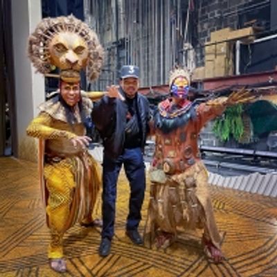Photo: Chance The Rapper Visits THE LION KING on Broadway