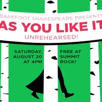 See UNREHEARSED! AS YOU LIKE IT In Central Park This Month