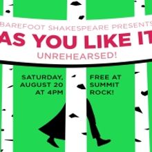 See UNREHEARSED! AS YOU LIKE IT In Central Park This Month