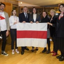 Angus Robertson Joins Sviatlana Tskihanouskaya For A Performance Of THE PEOPLE WOKE U