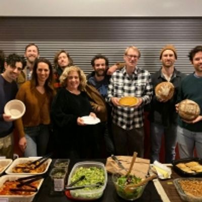 Photo Flash: OKLAHOMA! Celebrates Thanksgiving With a Potluck With Ben Stiller and His Daughter, Ella