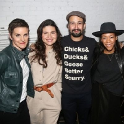 Photos: Lin-Manuel Miranda Visits SUFFS at the Public Theater