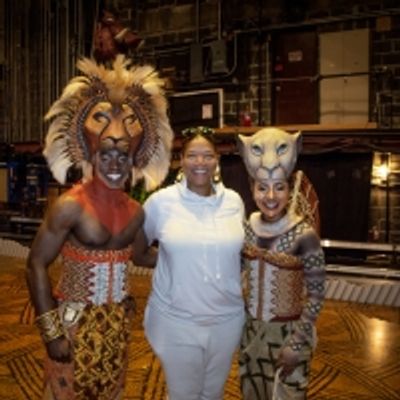 Photo: Queen Latifah Visits THE LION KING on Broadway
