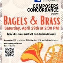 Composers Concordance Presents BAGELS & BRASS This April