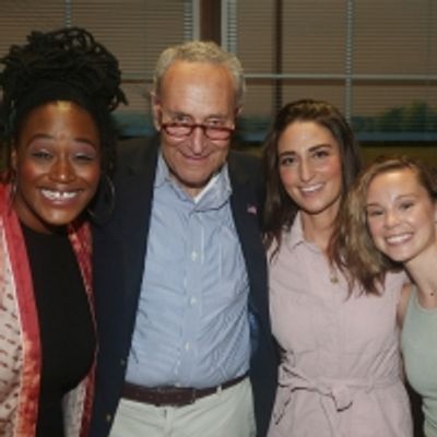 BWW Photo Exclusive: WAITRESS Welcomes Senate Majority Leader Chuck Schumer on Opening Night