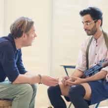 Photo Flash: Go Inside Rehearsals for THE INVISIBLE HAND at Kiln Theatre