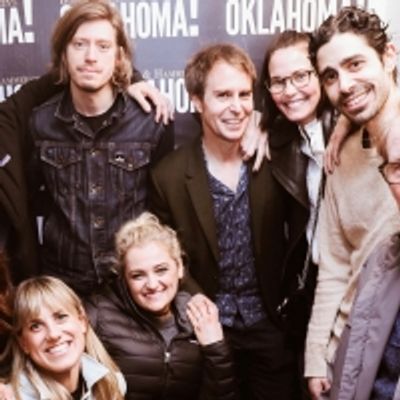 Photo Flash: Sam Rockwell Stops By OKLAHOMA! On Broadway