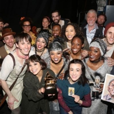 Photo Flash: The Cast of HADESTOWN Celebrates Their Grammy Win