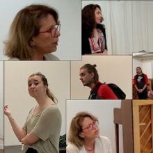 Photo Flash: Inside The Rehearsal Room For RUNNING: A NEW PLAY At New York Theater Su