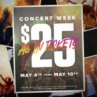 Concert Week Is Here - Get $25 Tickets To See Some Of Your Favourite Artists