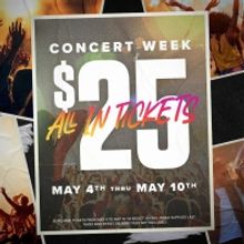 Concert Week Is Here - Get $25 Tickets To See Some Of Your Favourite Artists