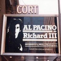 Vintage Marquee: Al Pacino in RICHARD III At The Cort Theatre