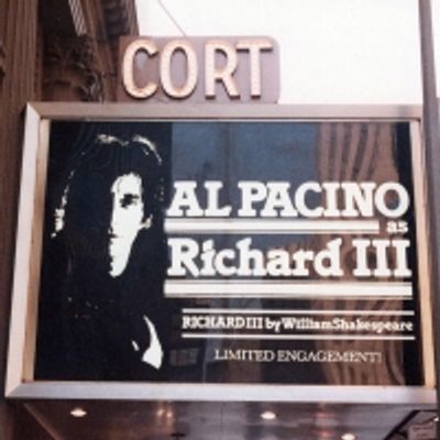 Vintage Marquee: Al Pacino in RICHARD III At The Cort Theatre
