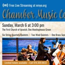 Northeast Massachusetts Youth Orchestras Announces March Chamber Music Concert