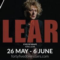 Evelyn Krape Plays Title Role in Melbourne Shakespeare Company's KING LEAR Beginning…