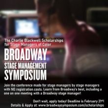 Charlie Blackwell Symposium Scholarship Announced for BIPOC Stage Managers