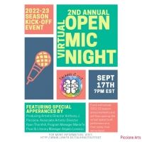 2nd Annual Virtual Open-Mic To Kickoff Talking It Out Virtual Arts Festival 2022-23…