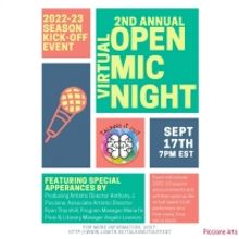 2nd Annual Virtual Open-Mic To Kickoff Talking It Out Virtual Arts Festival 2022-23 S