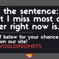 #BWWPrompts: What I Miss Most About Theatre Right Now Is...