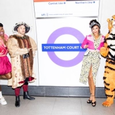 Photos: Cast Members From &amp; JULIET, GREASE, and More Gather at Tottenham Court Road Station in Honour of Kids Week