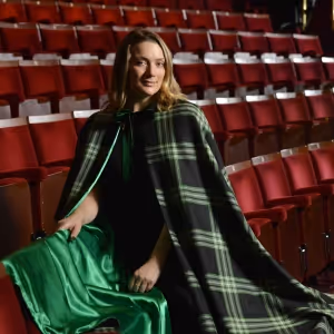 Local Kiltmakers Present 'Wicked' With Bespoke Tartan Cape For ST Andrews Day