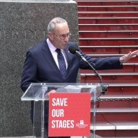 VIDEO: Sen. Chuck Schumer, Laura Benanti & More Gather in Support of Save Our Stages…