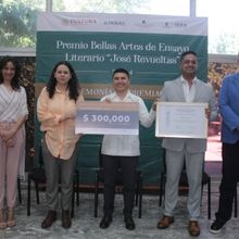 Recibe Balam Rodrigo El Premio Bellas Artes De Ensayo Literario “José Revueltas”