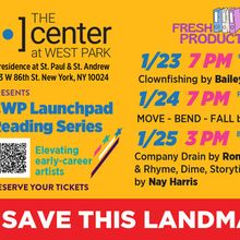 The Center at West Park to Present the CWP Launchpad Reading Series