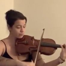 VIDEO: Tamara Barquette Performs Johann Sebastian Bach's Partita in Re Minore, BWV 10