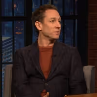 VIDEO: Tobias Menzies Talks About Being Roommates With Helena Bonham Carter on LATE… Video