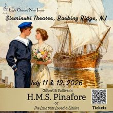 H.M.S. PINAFORE to be Presented at Light Opera of New Jersey's Sieminski Theater