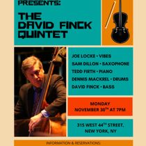 David Finck Quintet to Perform at Birdland Jazz Club