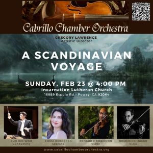 Cabrillo Chamber Orchestra Will Present A SCANDINAVIAN VOYAGE