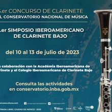 Programan En El Conservatorio Nacional De Música El 3er Concurso De Clarinete Y 1er 