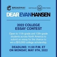 4th Annual DEAR EVAN HANSEN College Essay Contest Announced