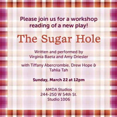 THE SUGAR HOLE Staged Reading Set for March at AMDA Studios