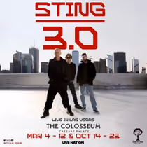 Sting to Launch STING 3.0 Las Vegas Residency at Caesars Palace in March 2027