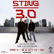 Sting to Launch STING 3.0 Las Vegas Residency at Caesars Palace in March 2027