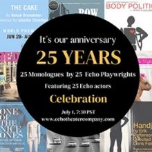 Echo Theater Company Announces 25th Anniversary Onstage Season