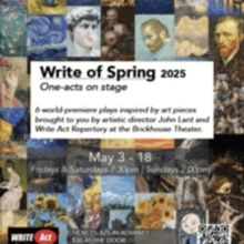 Write Act Rep to Present Original One-Act Plays With Write Of Spring 2025 At The Bric